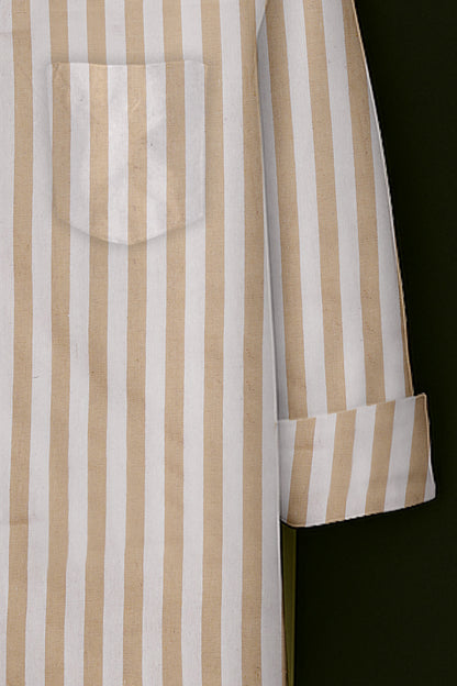 Mens Strips Shirt And Pant Combo