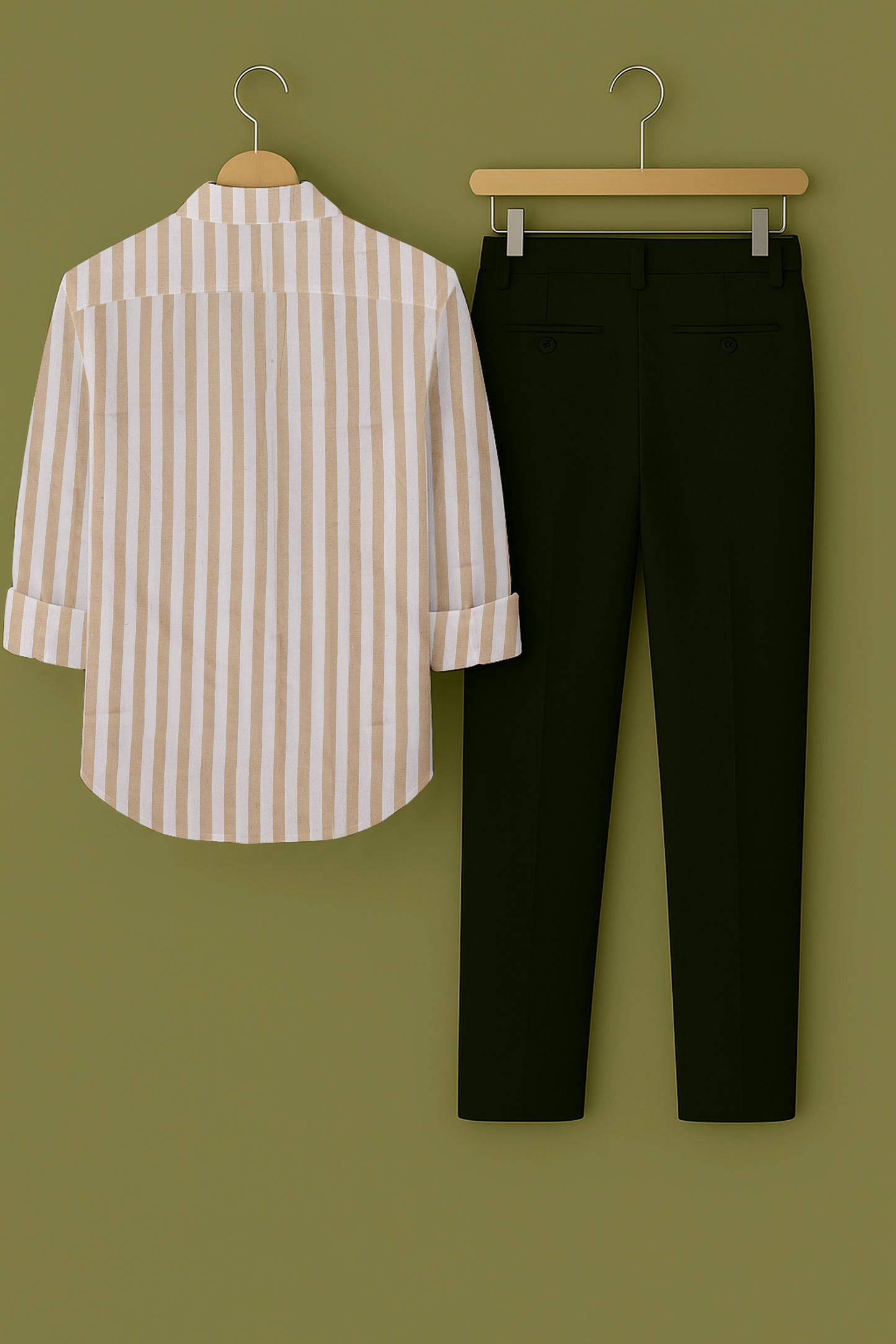 Mens Strips Shirt And Pant Combo
