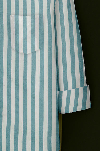 Mens Strips Shirt And Pant Combo