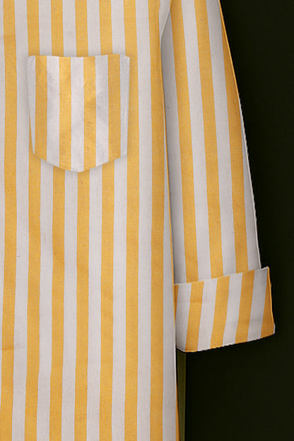 Mens Strips Shirt And Pant Combo