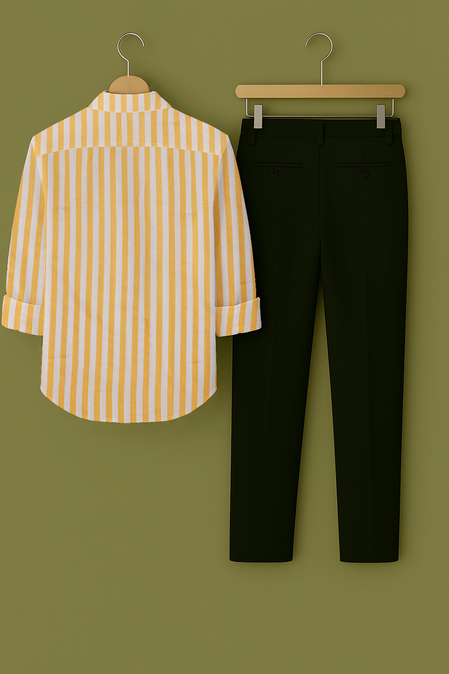 Mens Strips Shirt And Pant Combo