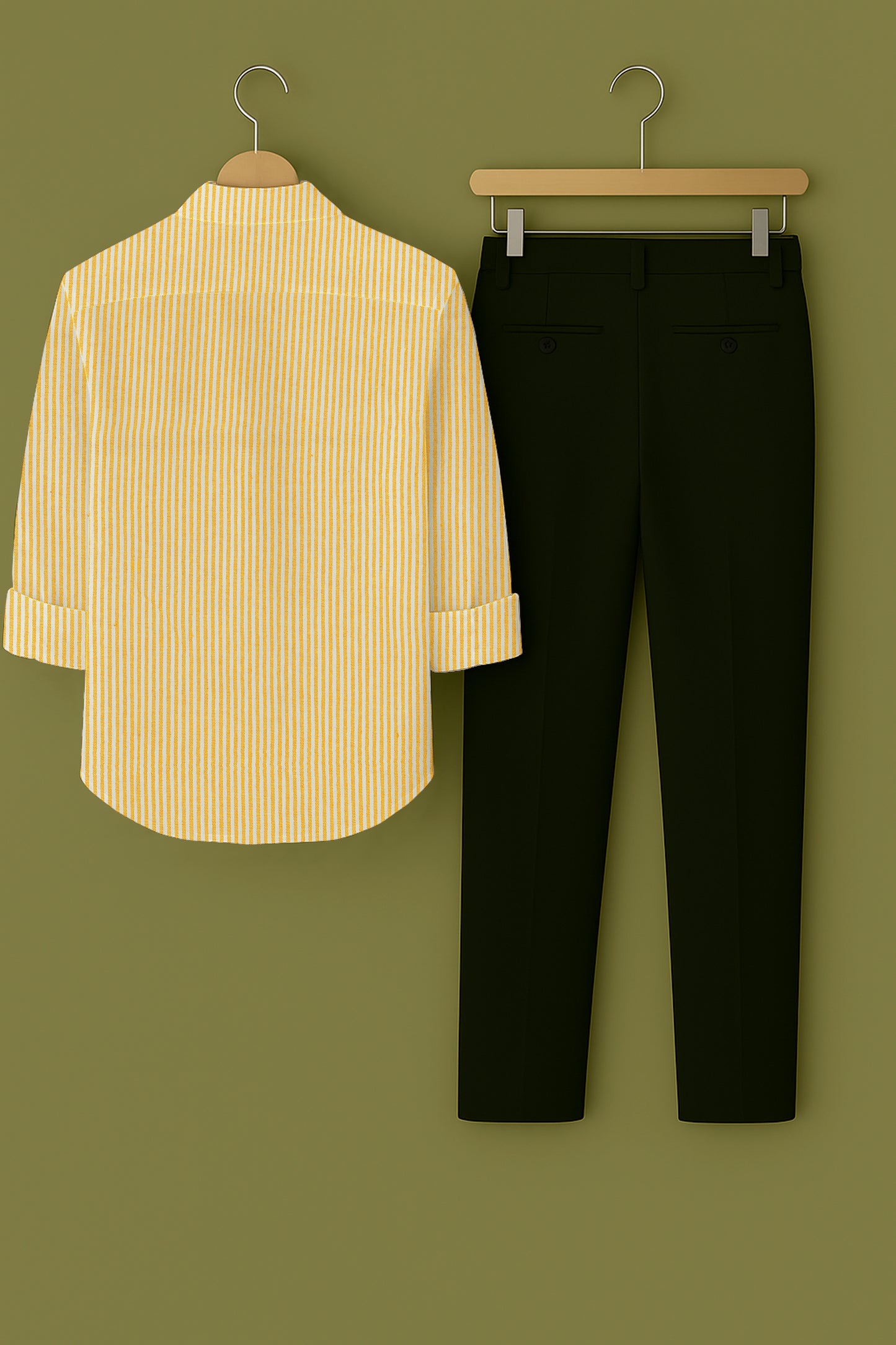 Mens Strips Shirt And Pant Combo