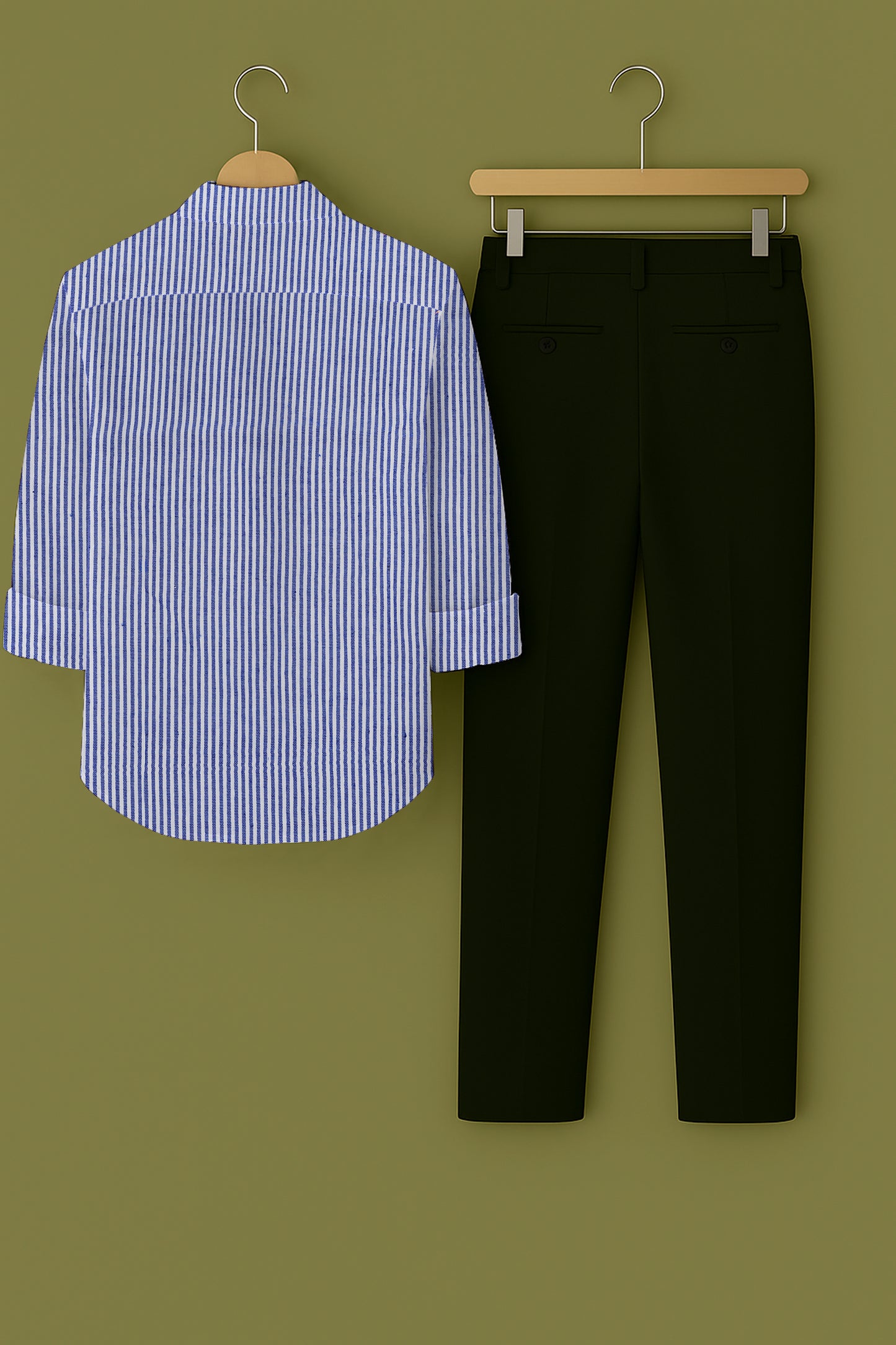 Mens Strips Shirt And Pant Combo