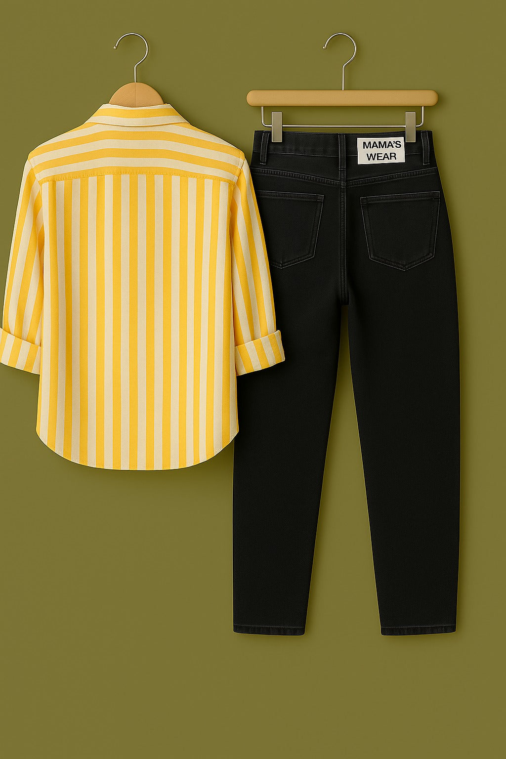 Mens Strips Shirt And Jeans Combo