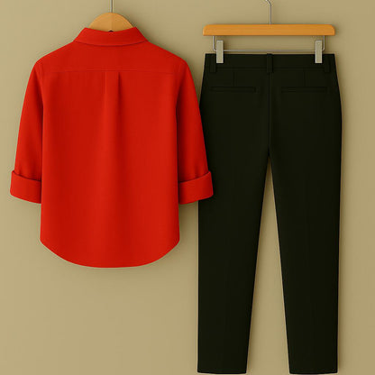 Mens Embroidery Shirt And Pant Combo