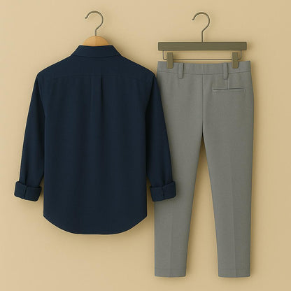 Mens Embroidery Shirt And Pant Combo