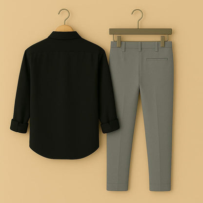 Mens Embroidery Shirt And Pant Combo